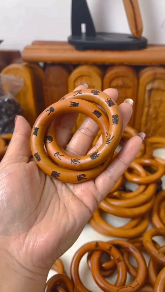 【闪购商品】枣木木雕乾坤圈50圈口一物一拍