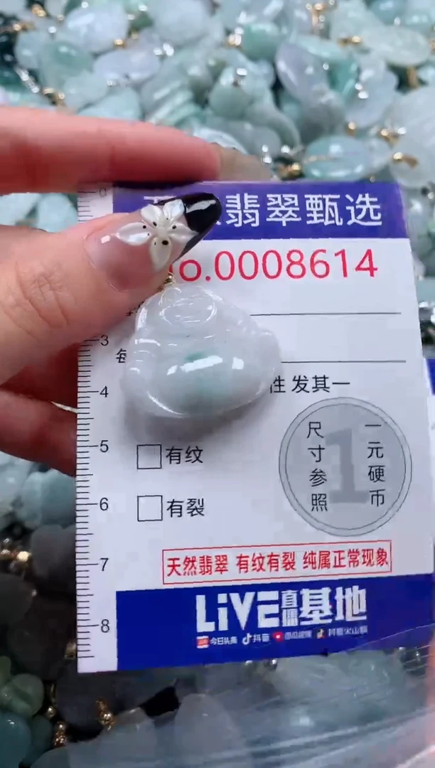翡翠未镶嵌颈饰8614