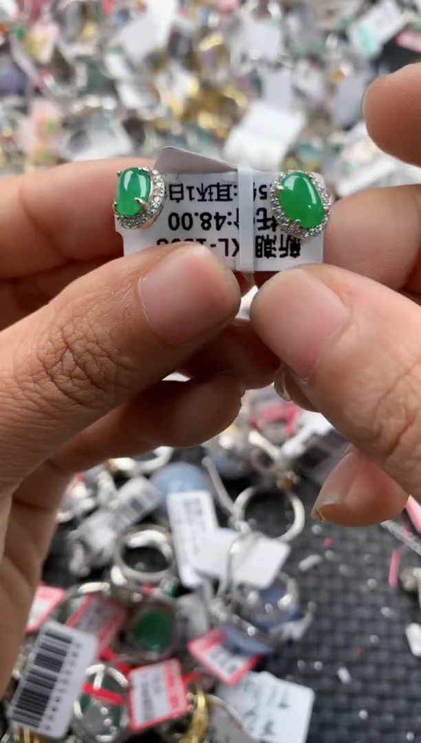 银S925镶嵌戒指翡翠333                6