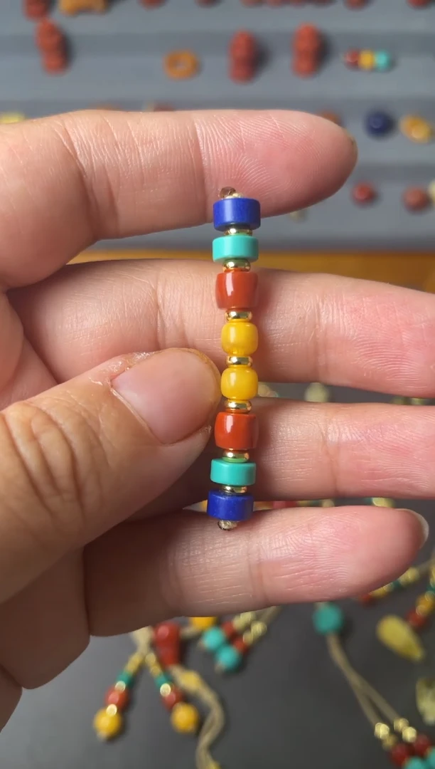 南红玛瑙多样性发货未镶嵌老蜡隔珠套