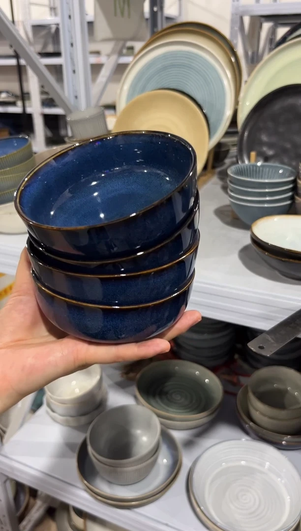 陶瓷外贸尾货瑕疵满20包邮X4 新品米饭碗