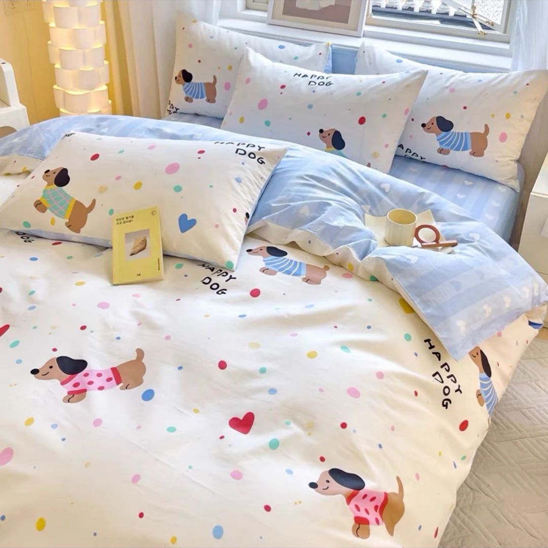 【福利】加厚100棉纯棉喷气印花四件套