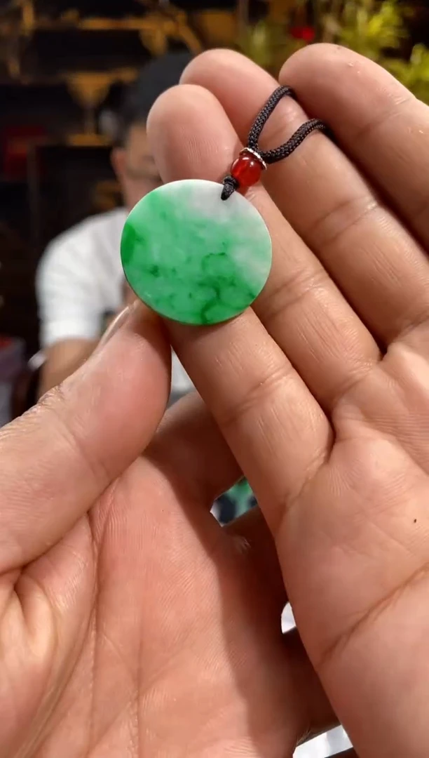 翡翠未镶嵌颈饰l126天然翡翠