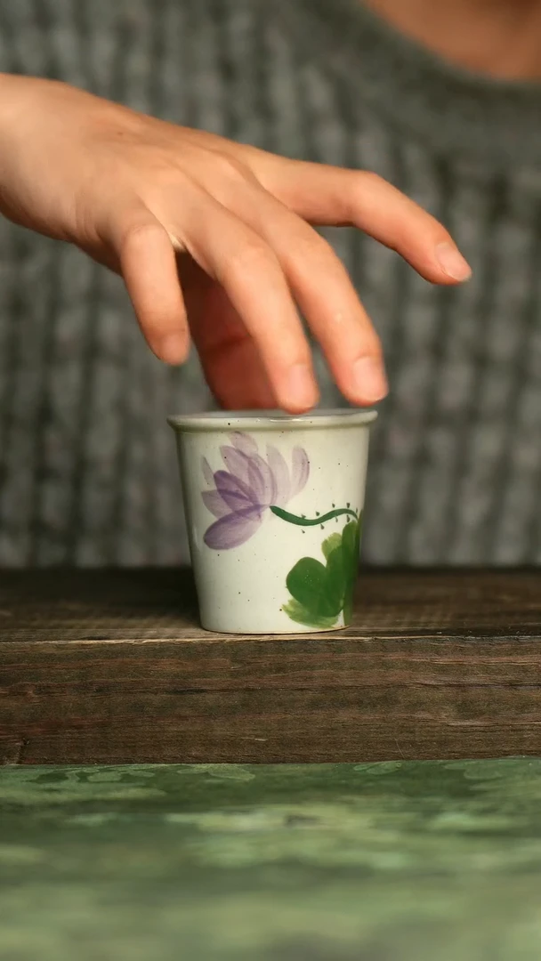 陶瓷青诗集手工手绘瓷器