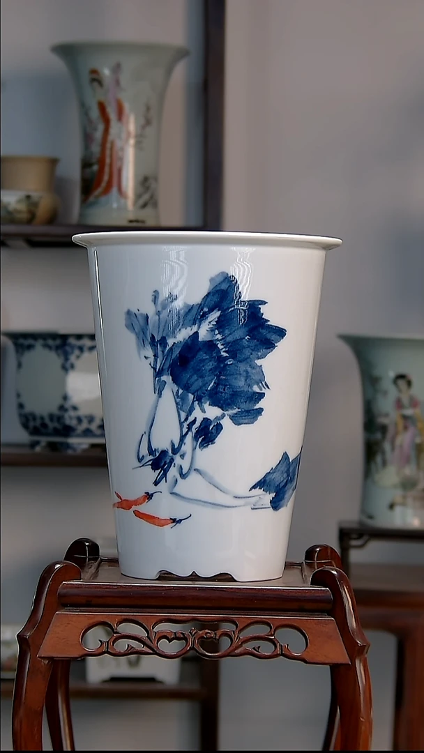 景德镇陶瓷手工花盆