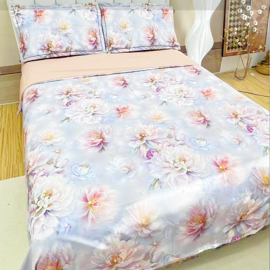 梦幻花海--高端精品数码印花四件套