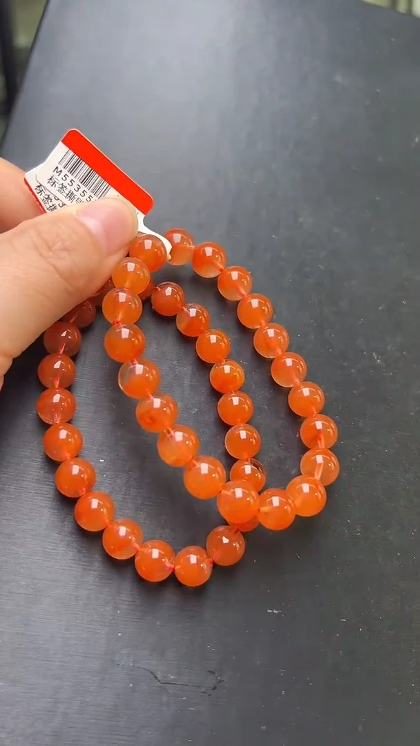 未镶嵌手串水晶多样性发一红兔毛手串9m+ M55355X