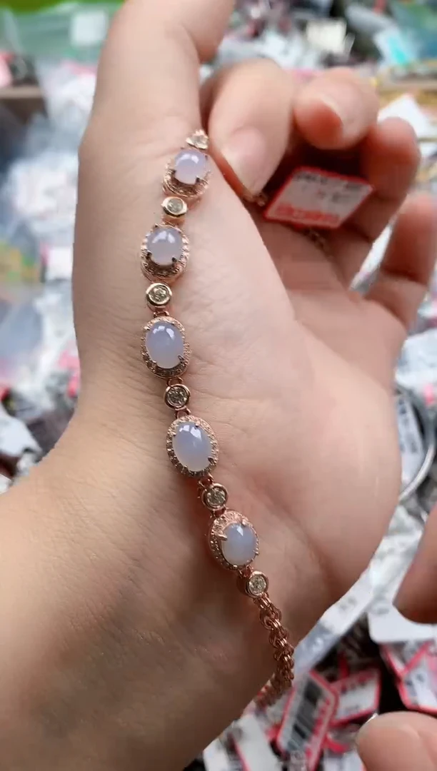 银S925镶嵌戒指翡翠天然A货缅甸翡翠