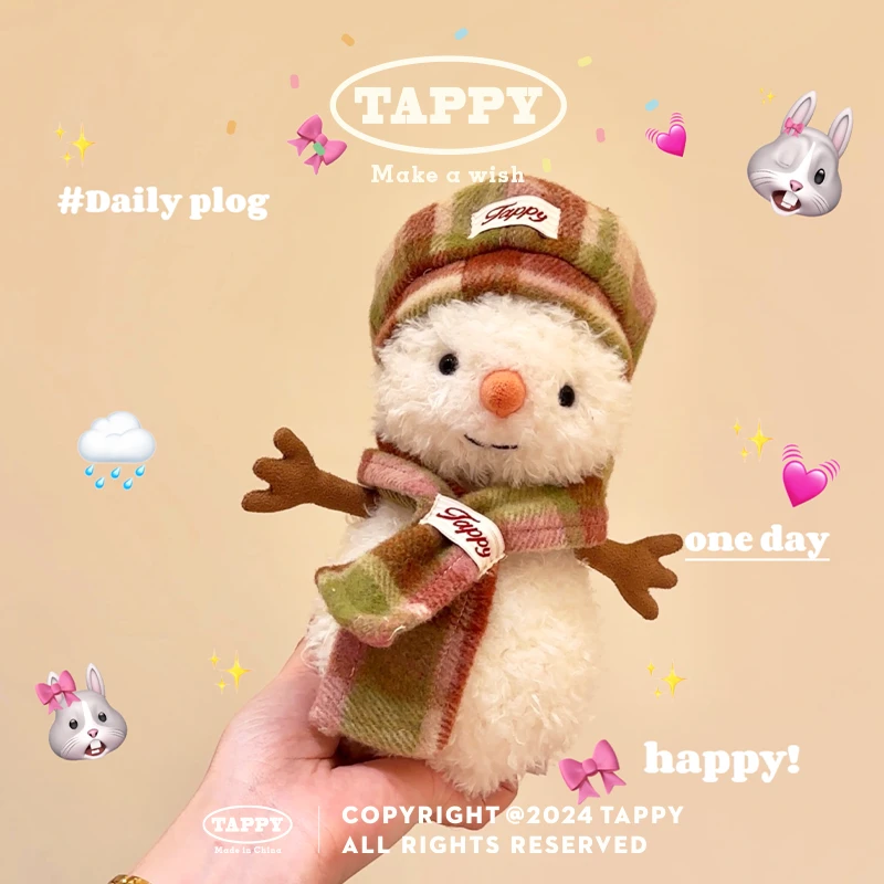 Jellycat雪人Litte全系列玩偶可穿草莓可可南瓜帽围巾娃衣