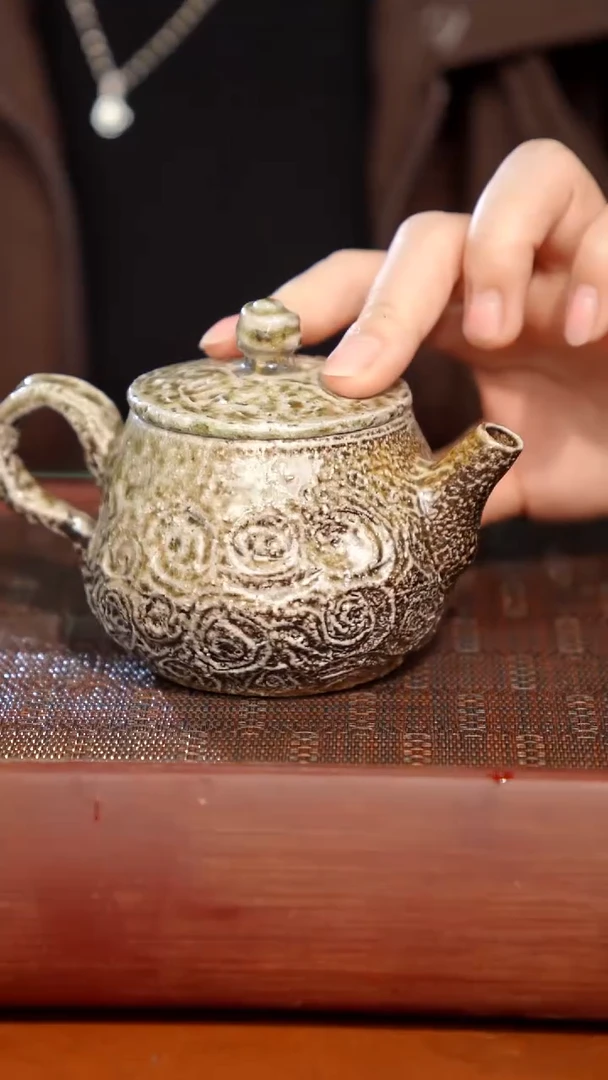 陶瓷奢瓷/瑞寅柴烧茶器（壶）0035微瑕