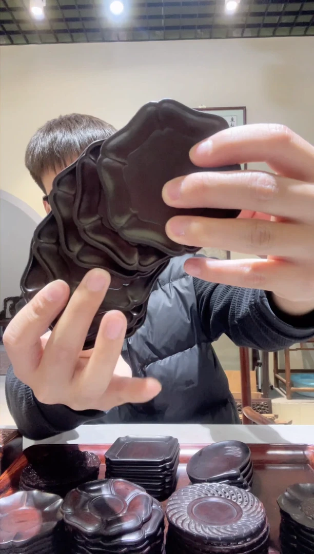 【闪购商品】木精品木雕六角6片精工细作