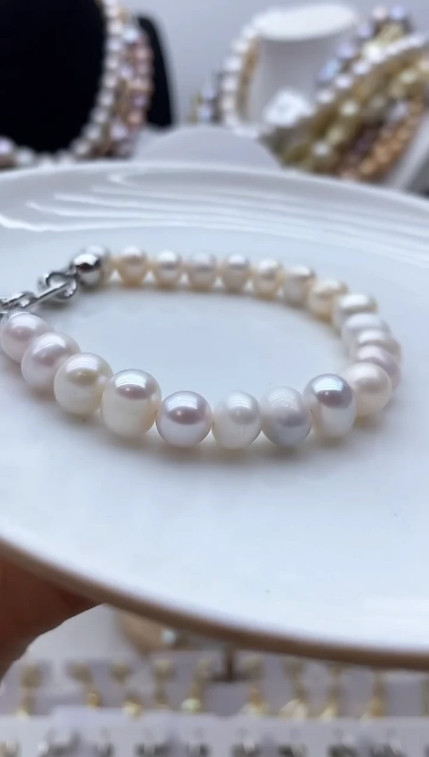 【闪购商品】淡水珍珠颈饰钛钢8