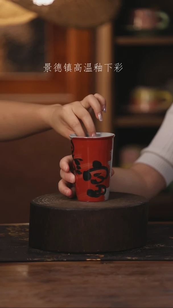 陶瓷景德镇高温釉下手绘陶瓷030