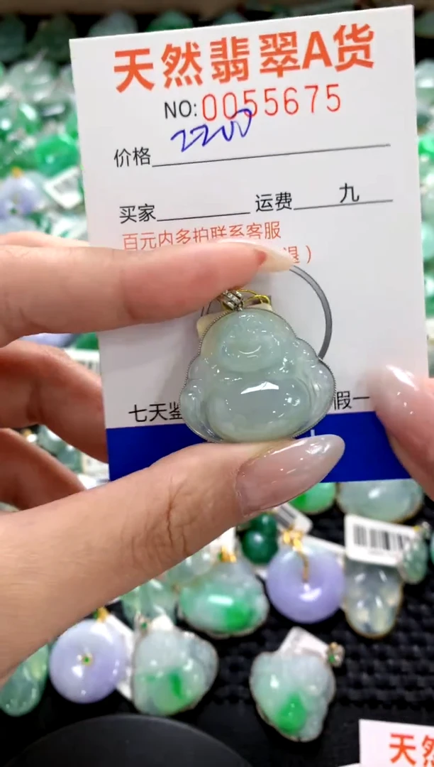 翡翠18K金镶嵌颈饰1111111111111111