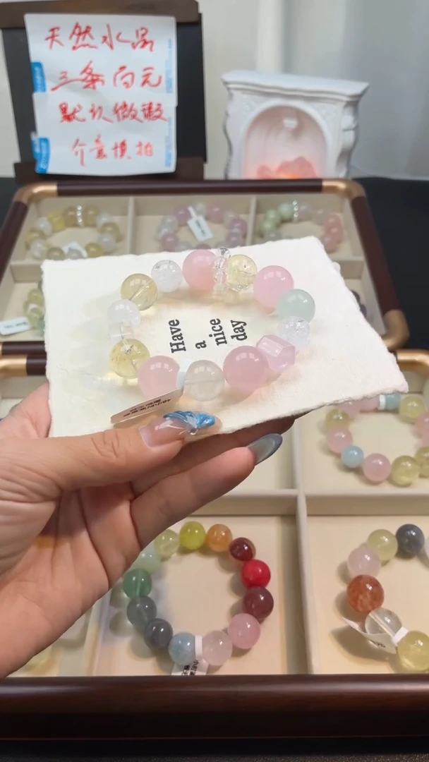 未镶嵌手串水晶814（默认有瑕疵，介意者不要拍）