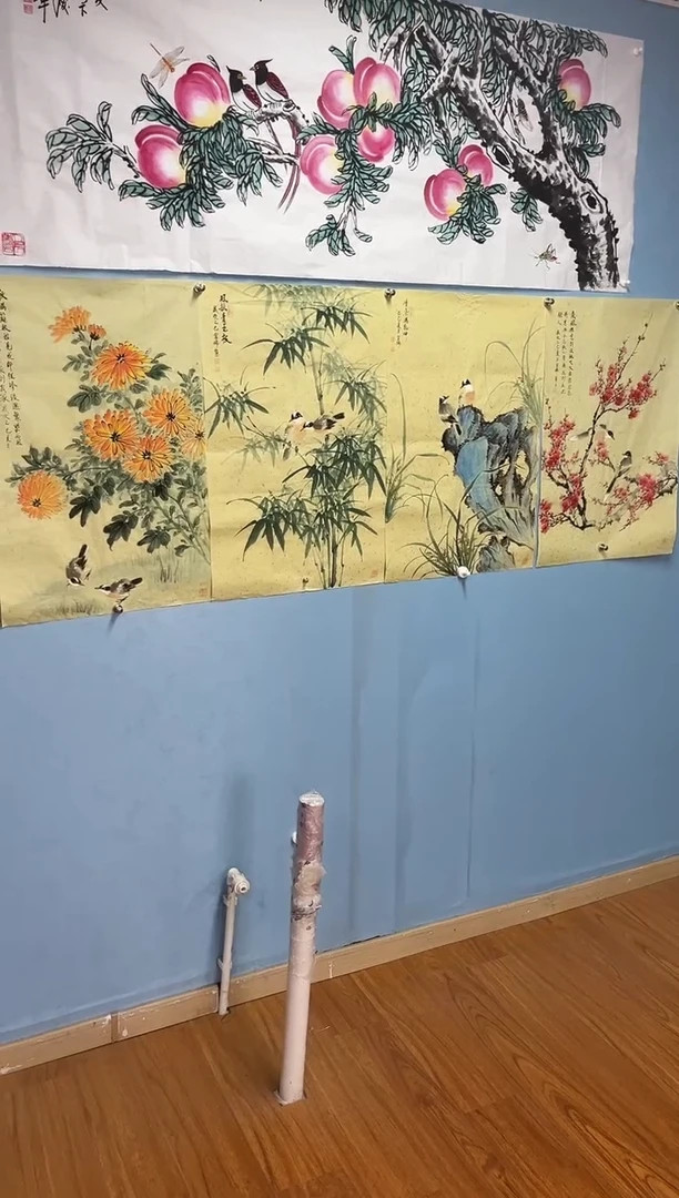 国画元***伟许宜锦花鸟梅兰竹菊