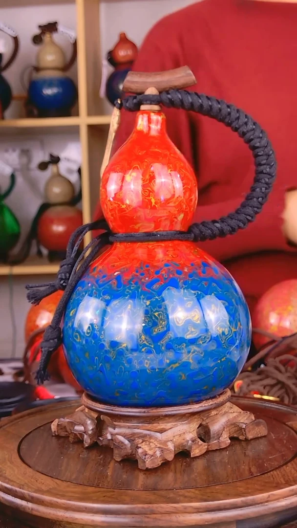 343大漆酒葫芦一物一拍 真葫芦真大漆