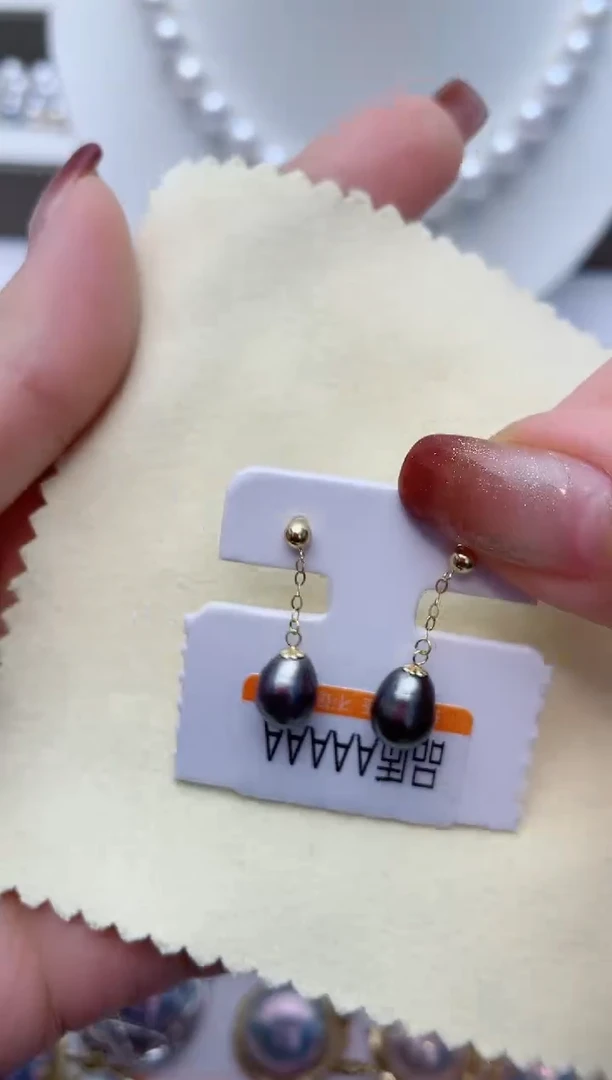 【闪购商品】海水珍珠耳饰18K金镶嵌W50