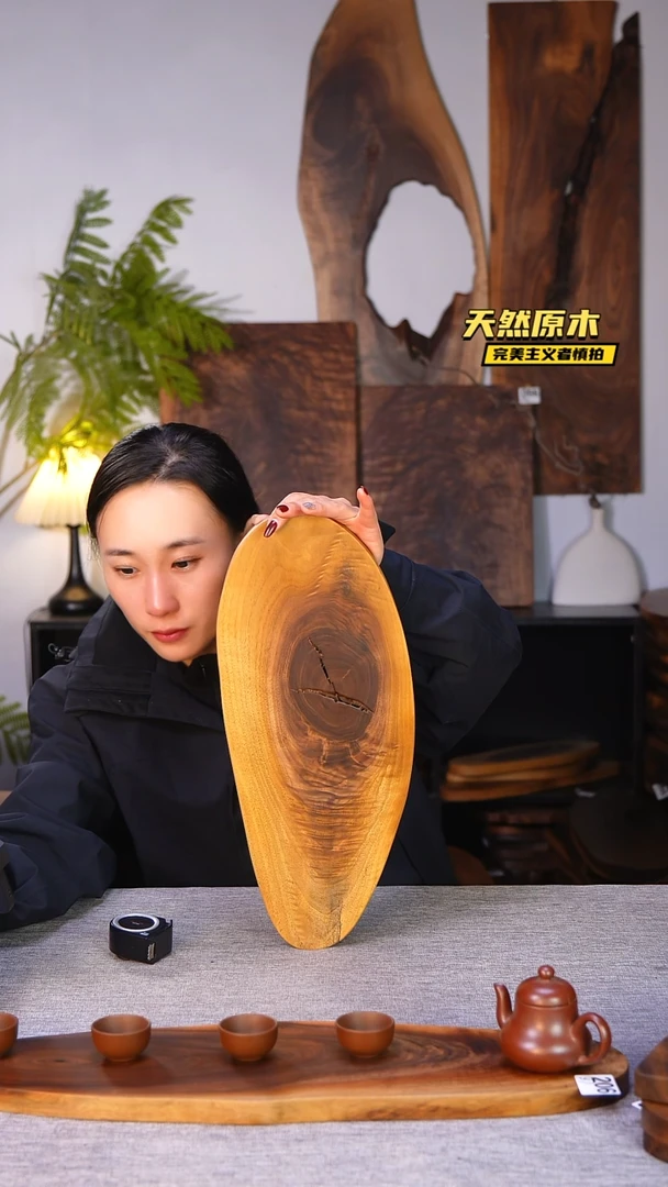 木北美黑胡桃原木.干裂疤结不属于商品质量问题完美主义者慎拍