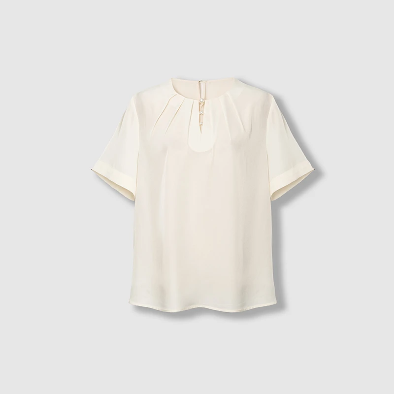 四月初九加大码女装胖MM2025夏铭刻时光的诗意 被月光吻过的衬衫