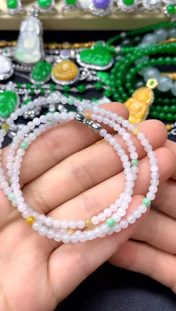 颈饰未镶嵌翡翠40-中国好珍宝