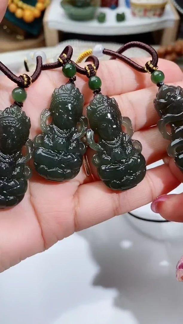 颈饰未镶嵌和田玉A6多样性发其一