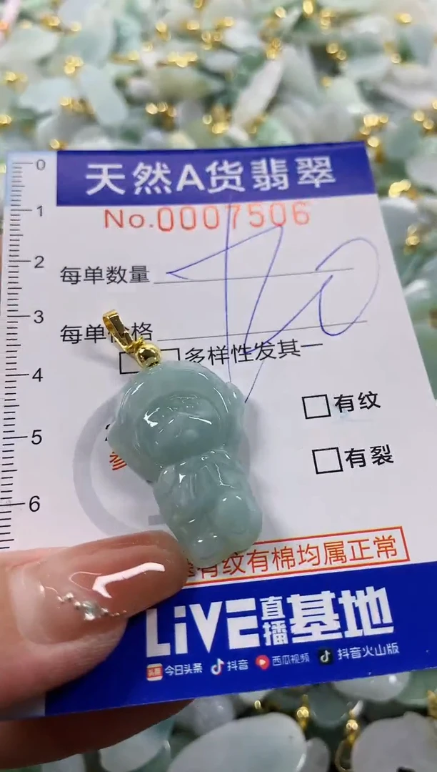 颈饰未镶嵌翡翠天然A货翡翠