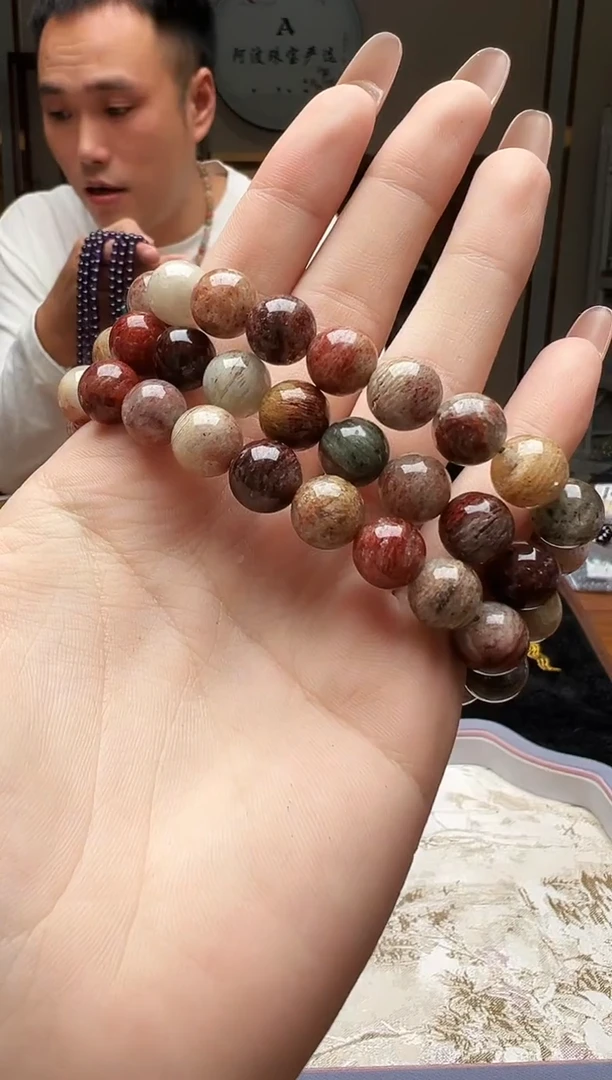未镶嵌手链水晶四季幽灵千层 卡9-10mm 多样性发一