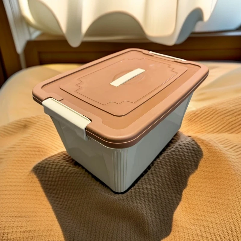 收纳箱塑料特大号衣服玩具整理箱宿舍储物箱车载大容量收纳盒带盖