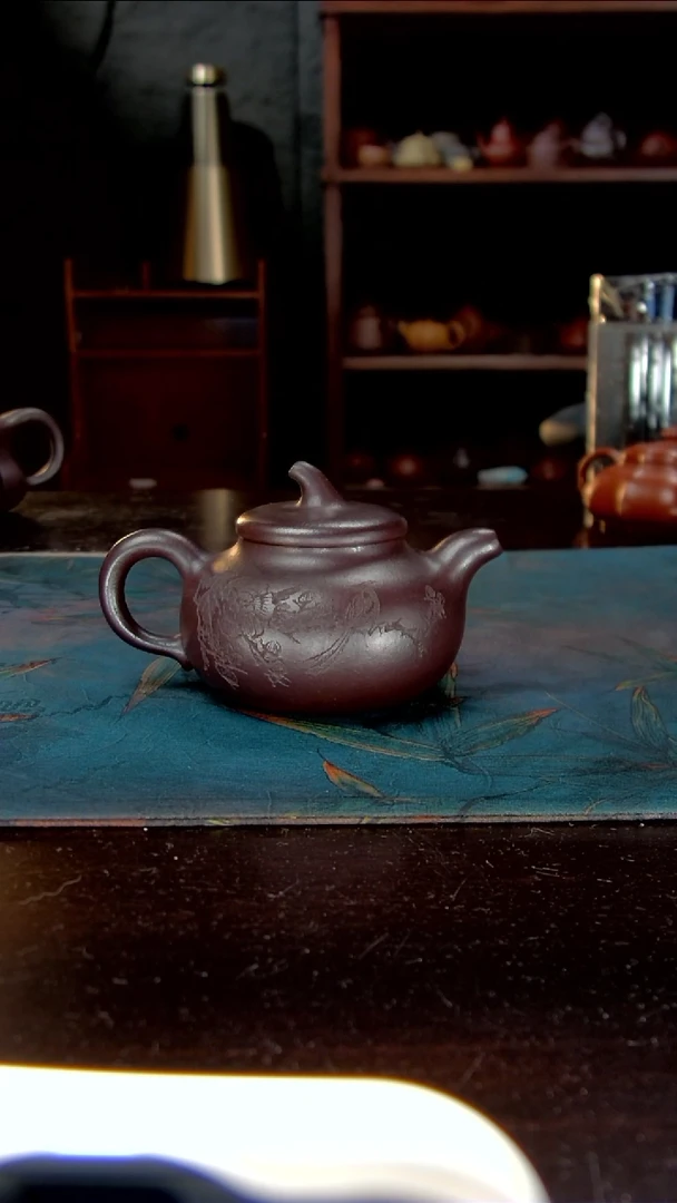 茶壶紫砂纯料石红200cc