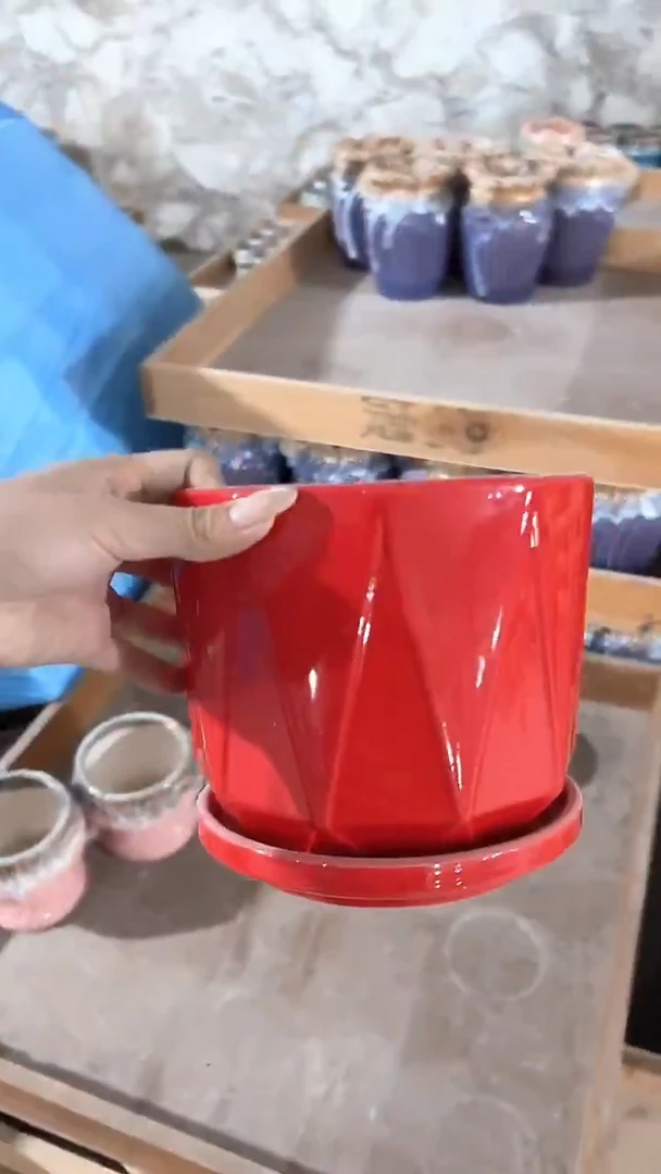 高温陶瓷花盆+E49