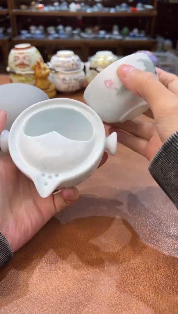 真的很便宜会开片的旅行茶具