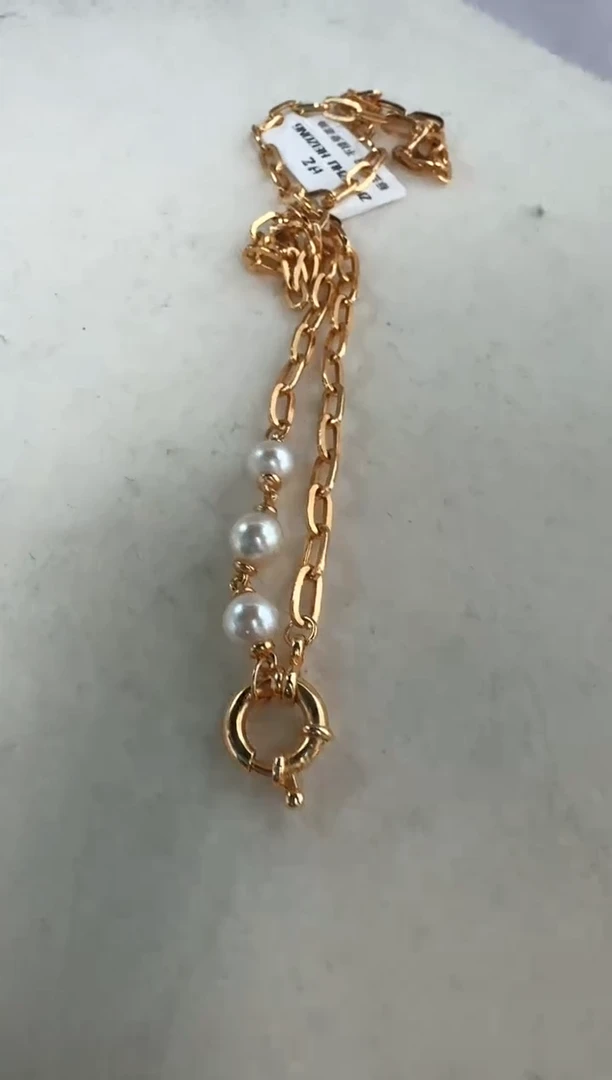 海水珍珠银S925镶嵌颈饰项链