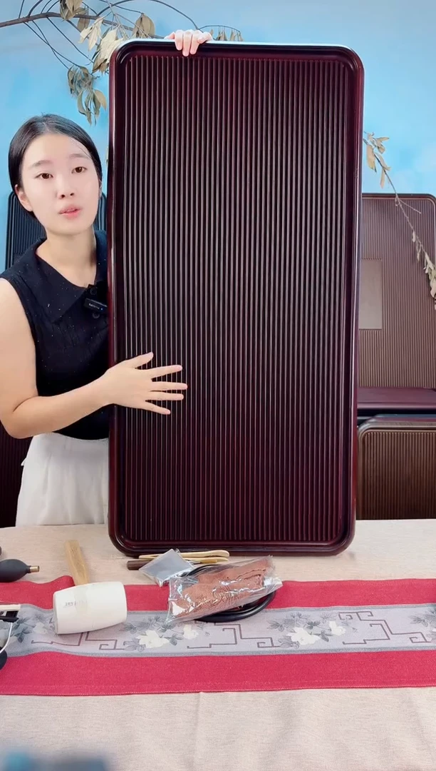 千川红色款式茶盘100*50*5