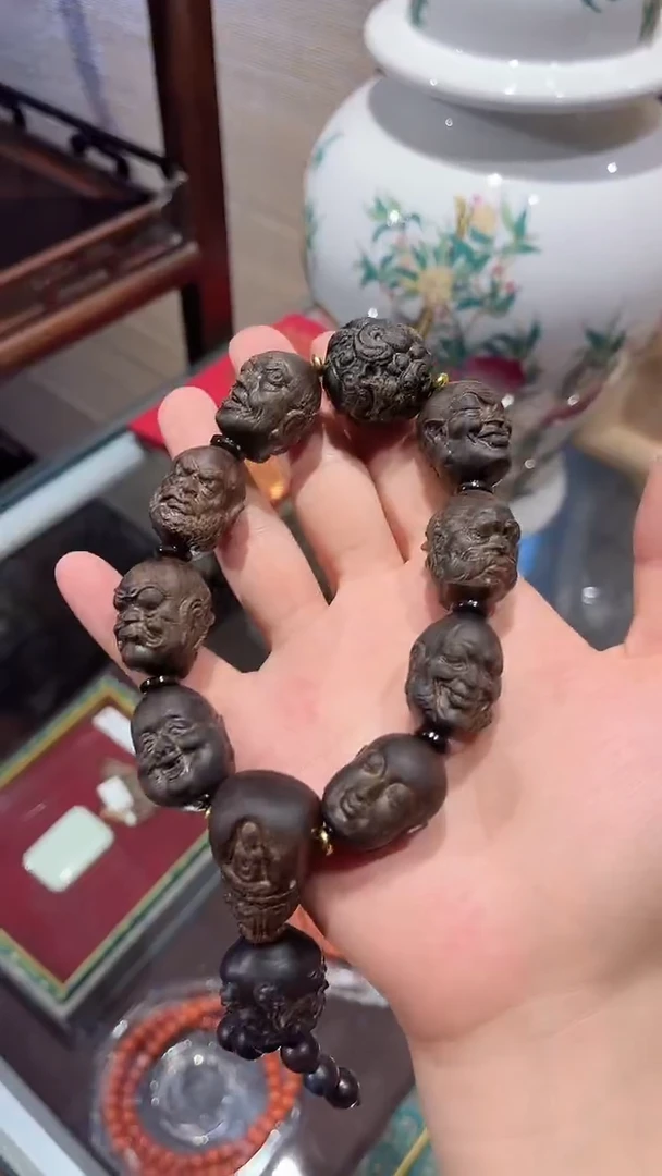 黄花梨/降香黄檀手串/手链01 精品十八罗汉手串