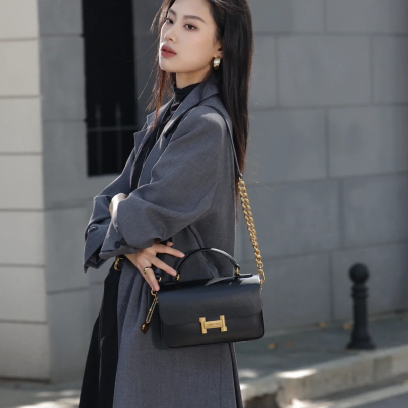 【276-300】百搭ins简约小众设计春夏秋女生时尚韩系单肩斜挎包