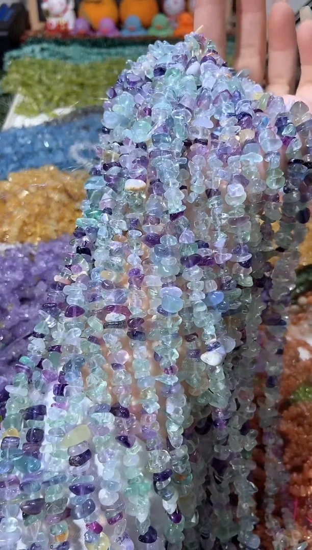 水晶珠宝半成品未镶嵌AAAA浅萤