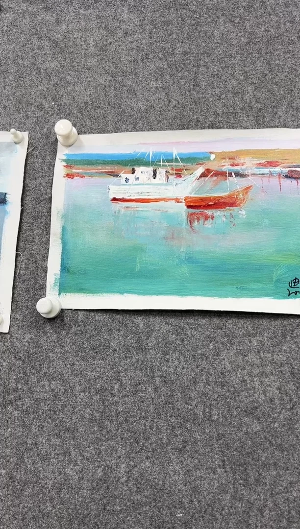 小尺幅油画-大海-FDA-嘉福