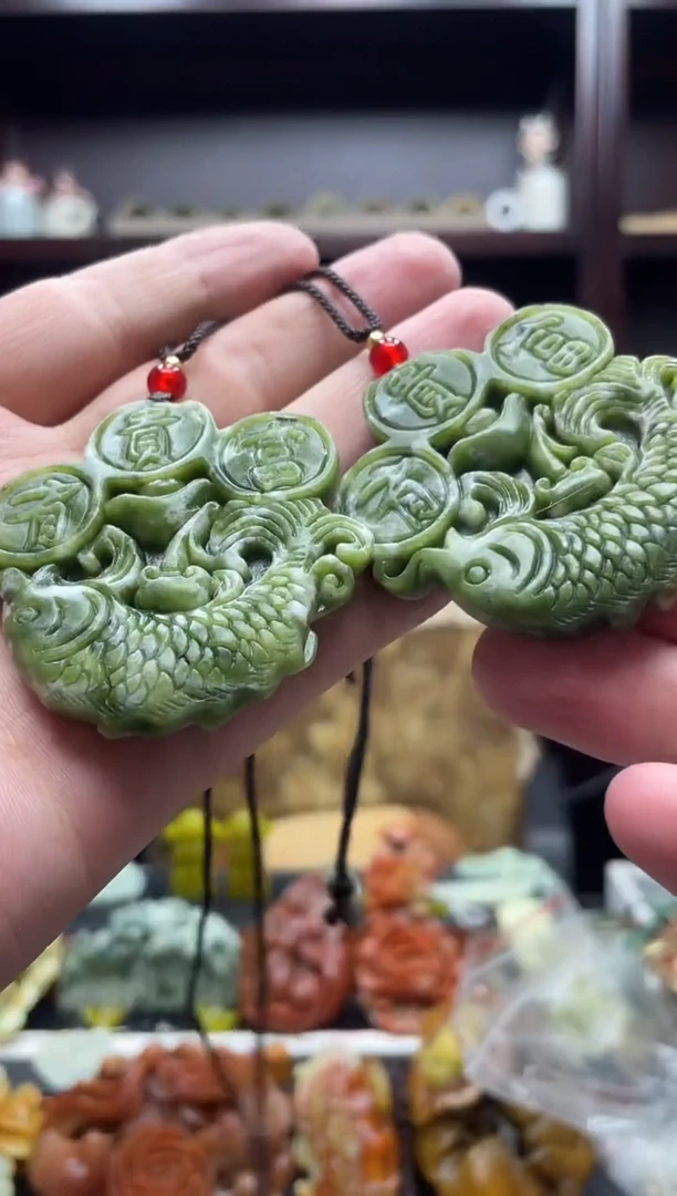 岫玉未镶嵌吊坠·多样性发货*拍一发一