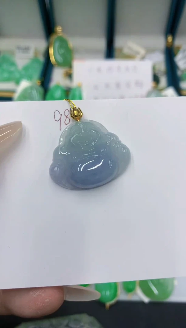 颈饰18K金镶嵌翡翠11111