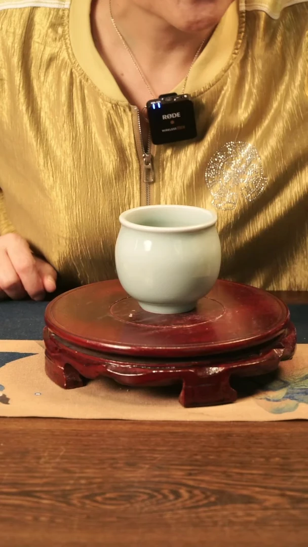 纯手工 粉青 小缸