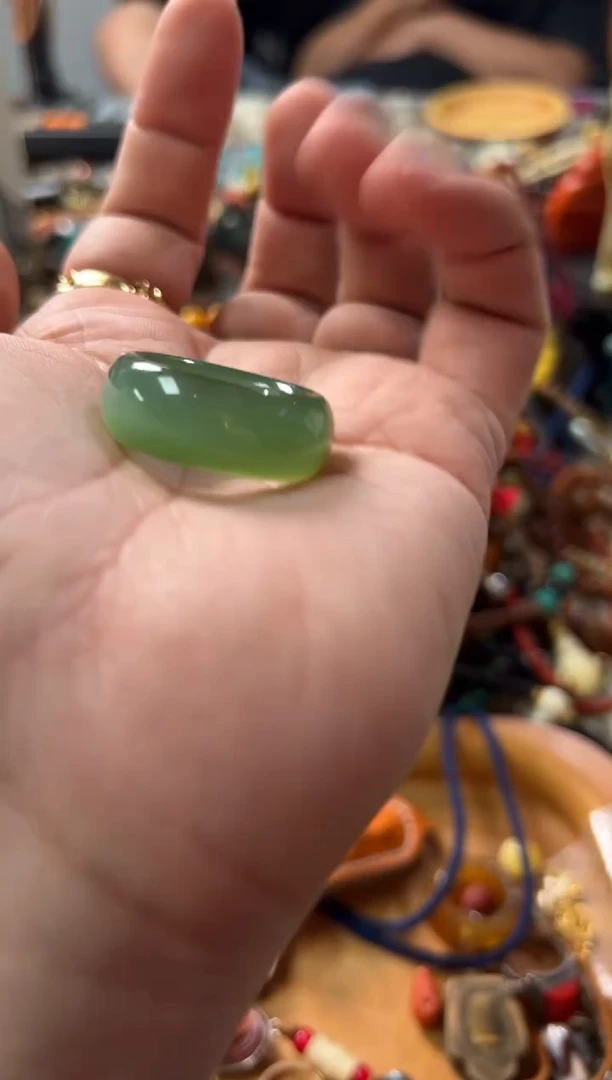 和田玉未镶嵌摆件61号  和田玉戒指套装ylp