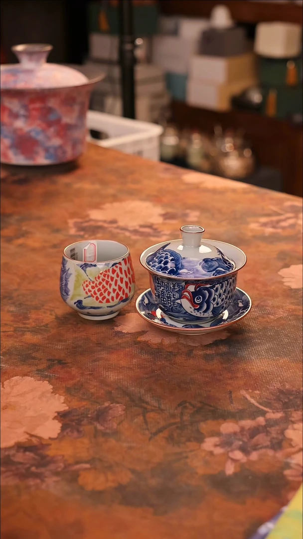 【闪购商品】陶瓷茶具（无礼盒无茶盘）@@A9679