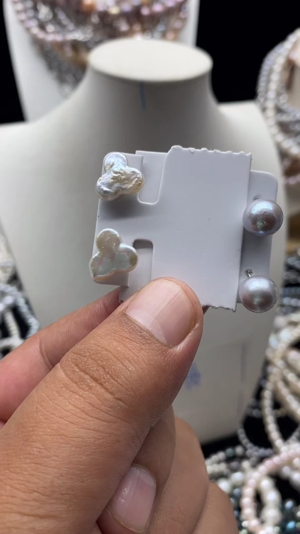 项链合金淡水珍珠1