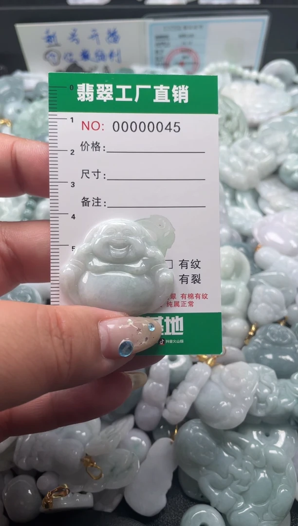 翡翠未镶嵌颈饰天然A货翡翠0045
