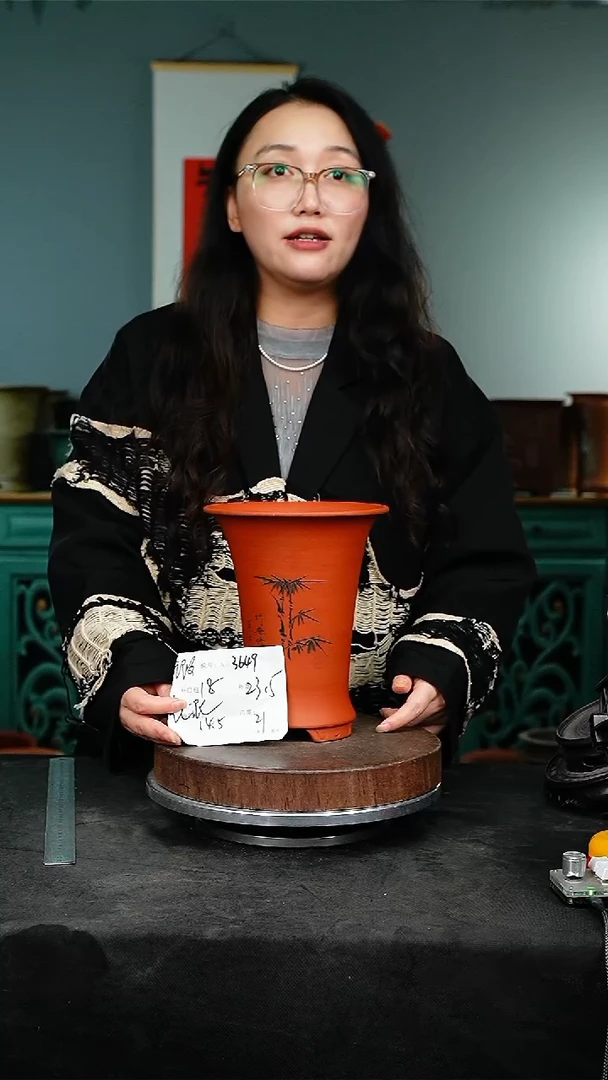 紫砂花盆3649花泥紫砂花盆