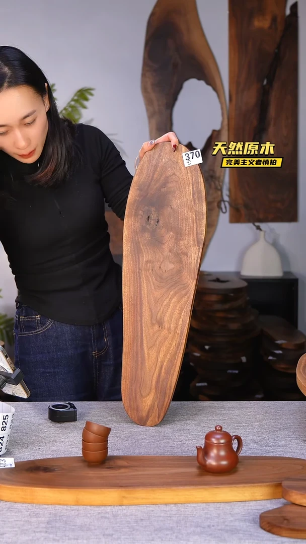 木北美黑胡桃原木.干裂疤结不属于商品质量问题完美主义者慎拍