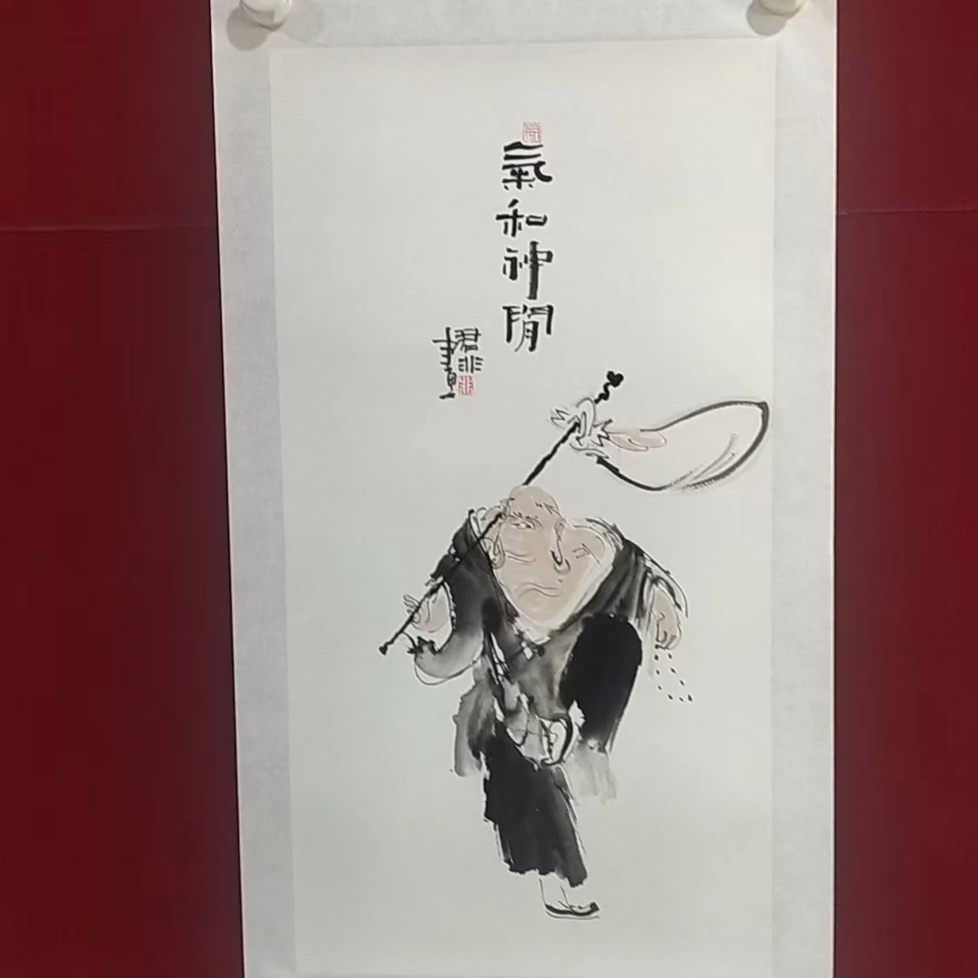 妍妍宠粉福利国画 画面随缘