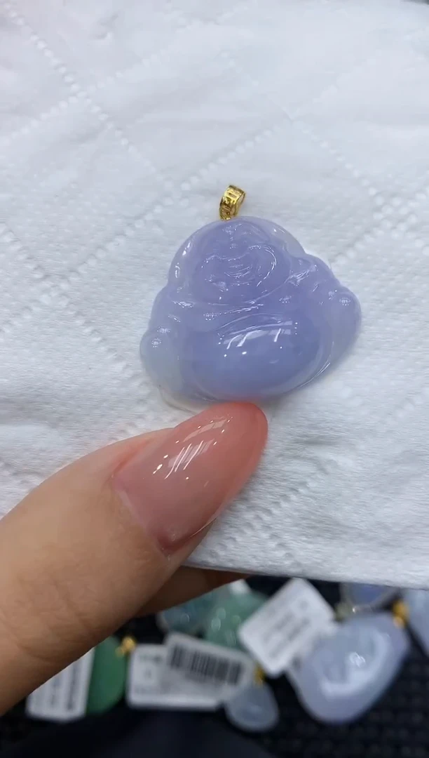 颈饰18K金镶嵌翡翠111111111111