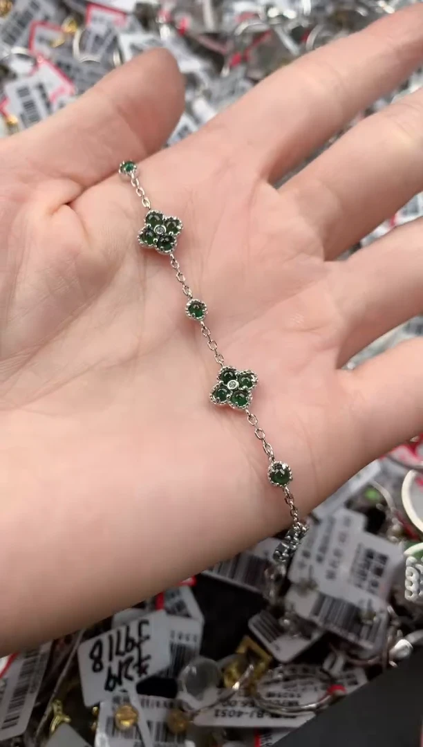 银S925镶嵌戒指翡翠666-----1